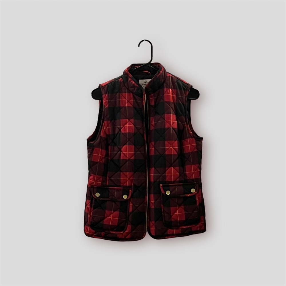 Red & Black checkered vest